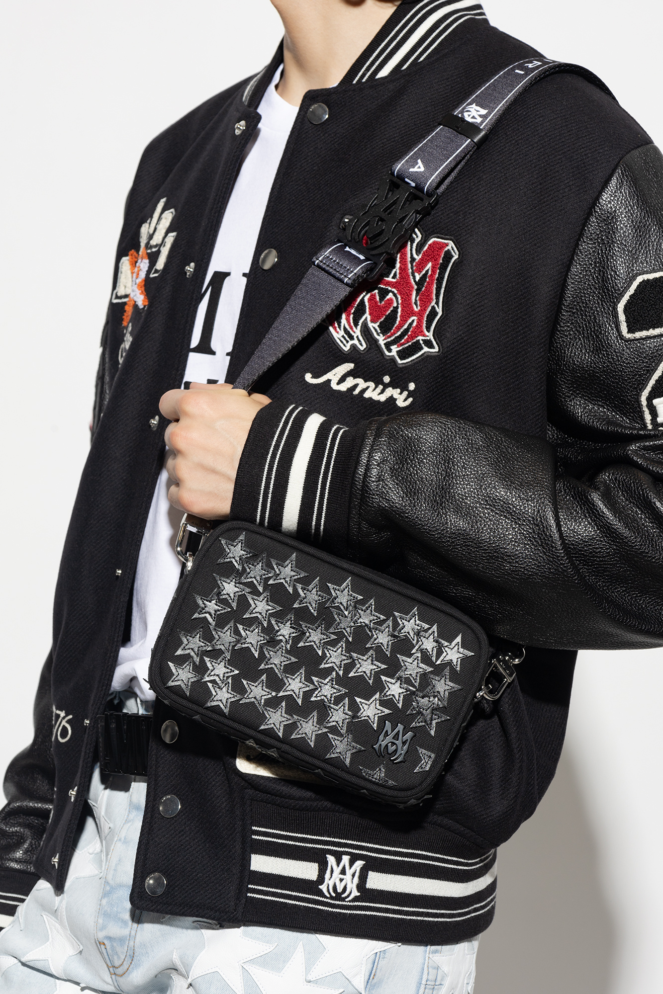 Amiri Shoulder bag with stars Men s Bags Vitkac